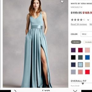 Vera Wang Bridesmaid Dress in Mist